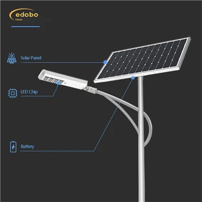 LED pouličné svetlo s lítiovou batériou solárne pouličné svetlo